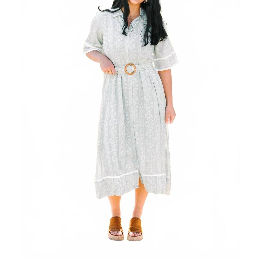 NEW MARIGOLD flora midi dress in lush meadow